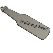 tenere la mia birra catena chiave ciondolo gioielli keychain a collana 3d print model - Mito3D