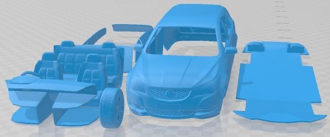 holden comodoro evocar carro deportivo 2013 imprimible coche vehiculo espacio scalextric Tamiya rc miniz pasatiempo micro 3d print model - Mito3D