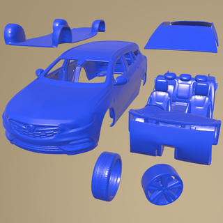 holden commodore sportwagon 2021 printable car separate parts 3d print model - Mito3D