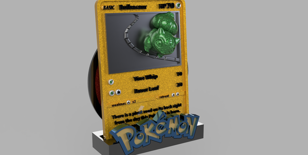 soporte 3d pokemon tarjetas juguetes juego niños resina precio impresión sitio 3d print model - Mito3D