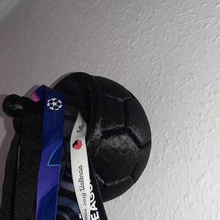 holder ball home football towel rack medallion accreditations hanger 3d print model - Mito3D