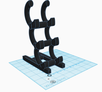 holder display Tools display shelf holder pipe stand  3d print model - Mito3D