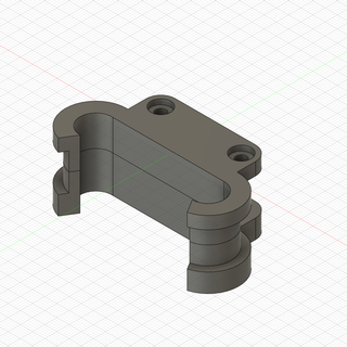 holder drawbar fuxtec ct500 3d print model - Mito3D