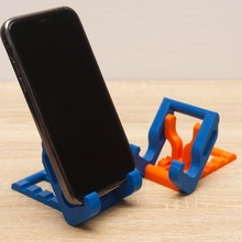 holder folding cellphone glue tool cell booth stand phone holding street selfie 3d print model - Mito3D