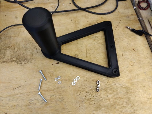 holder large filament spools utility 3d printer spool profile alu aluminum support coil mechanics 3d print model - Mito3D