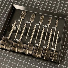 holder mcmaster wire brush set tool mcmaster-carr organization tools storage tube holders boxes 3d print model - Mito3D