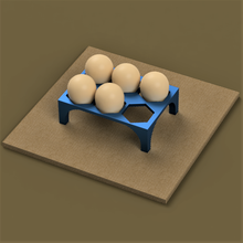 holder quail eggs home egg storage support hen box 3d 3d print model - Mito3D