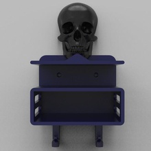 holder thing home art skull support 3d print model - Mito3D