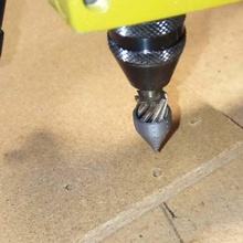 hole centering adapter hand grinder bit tool dremel drill proxon machine tools 3d print model - Mito3D