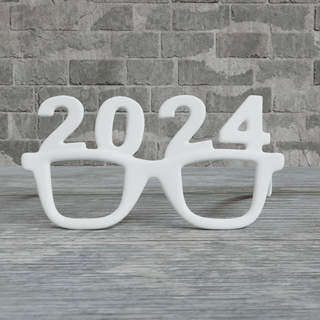 vacances lunettes 2024 Nouveau an 3d print model - Mito3D
