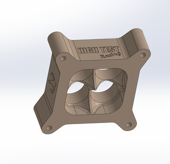 holley 4150 carb 4 hole tapered spacer 1 2 included 3d print model - Mito3D
