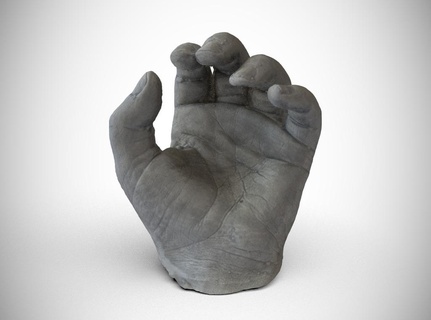 hollies hands 3d scanned agisoft photoscan fingers hand photogammetry plaster prosthetic scan scans replicas 3d print model - Mito3D