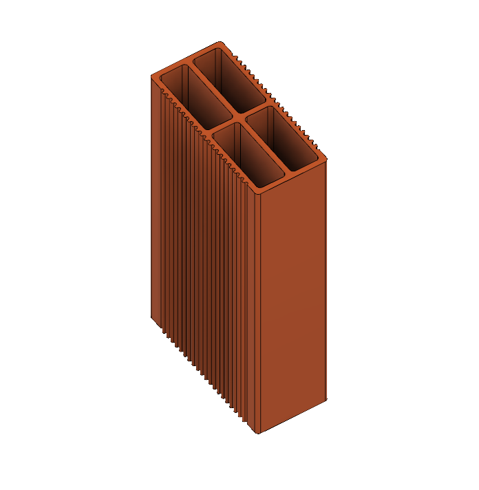 oco tijolo modelo arquitetura pedreiro construção 3D print model - Mito3D