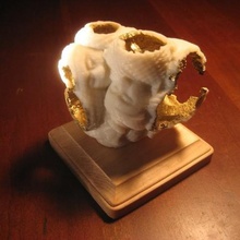 hollow buddha art boolean operations sculpture sculptures 3d print model - Mito3D