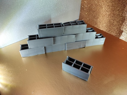 hollow building block cinder construction brick home buildings bricoloup 3d 3d print model - Mito3D