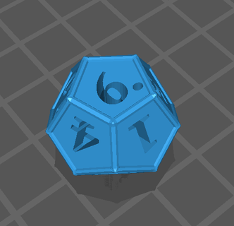 hollow d12 dice 3d print model - Mito3D