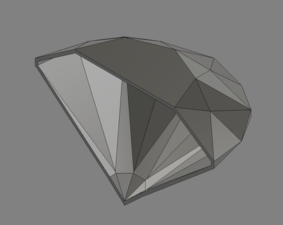 creux diamant diamant calcul briller bijou gemme tester modèle 39 diamant Stein paillettes Juwel brillant Schmuckstein pierre pr cieuse joyau décoration 3d print model - Mito3D