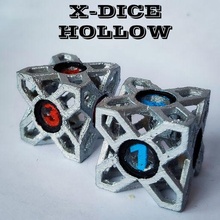 hollow die art dnd d6 poly 3d print model - Mito3D