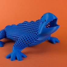 hollow draudi art dragon barcelona pattern pla printer 3d print model - Mito3D