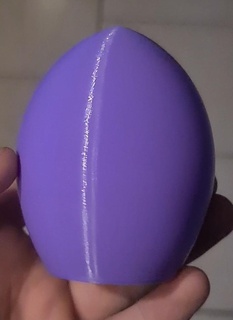 hollow egg surprise supports easter lucky 3d print model - Mito3D