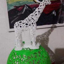 hollow giraffa art 3d print model - Mito3D