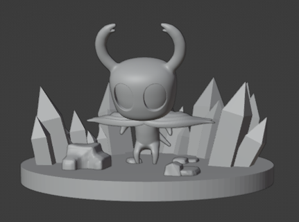 oyuk knight crystal kalp kristal Hollowknight şövalye oyunlar model 3d stl bardak beyefendi blender 3d print model - Mito3D