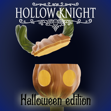 hollow knight halloween pumpkin 3d print model art hollowknight sculpt character videogames recipient gift ornament sculptures 3d print model - Mito3D