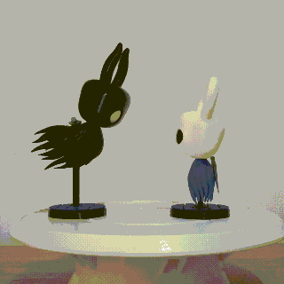 hollow knight vs shade figure silk song hornet radiance 3d print model - Mito3D
