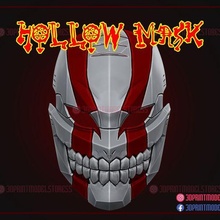 hollow mask cosplay halloween costume game bleach oni ichigo skull anime manga japanese ghost 3d print model - Mito3D