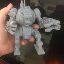 piezas huecas de resina impresión gran robot chuck juego juegos el la las miniaturas en miniatura hueco dreadnought 3d print model - Mito3D