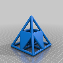 hollow pyramid 2a 3d print model - Mito3D