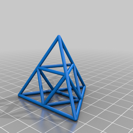cavo regolare tetraedro 2 3D print model - Mito3D