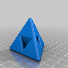 hollow regular tetrahedron 4 3d print model - Mito3D