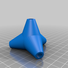hollow tetrapod 3d print model - Mito3D