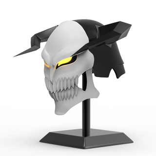 hohl Weiß Maske bleichen Anime Manga Cosplay Otaku Helm Wimperntusche drucken 3d brasil Kunst Skulpturen 3d print model - Mito3D