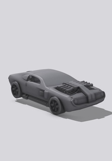 hollowback - hot wheels vehicle car toy 3d print model - Mito3D