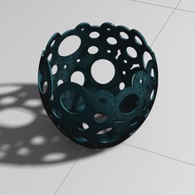 hollowpot dekorasyon art iç tasarım 3d print model - Mito3D