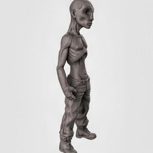 hollow game character dnd person wargaming toy 3d print model - Mito3D