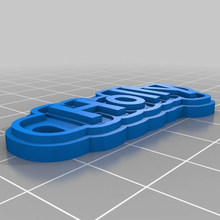 agrifoglio portachiavi personalizzato Portachiavi 3d print model - Mito3D