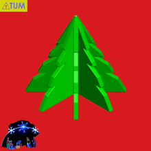 azevinho árvore moda presente tum cultos celebração feliz Natal 3d print model - Mito3D