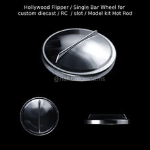 hollywood flipper single bar ruota personalizzato pressofuso rc fessura modello kit caldo asta hubcab centro tappi cerchi ruote kustom 3d print model - Mito3D