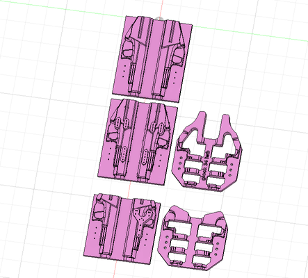 funda molde glock 34 kydex iwb owb 3d print model - Mito3D