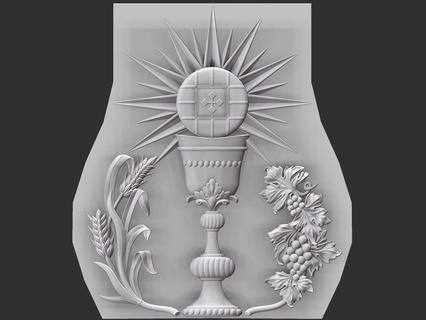 kutsal Efkaristiya ev isa kolye kilise Katolik takı yüzükler heykel dekorasyon reçine oyulmuş iç tasarım dış büst oyuncak Sanat cnc Ortodoks mobilya Paskalya 3d print model - Mito3D