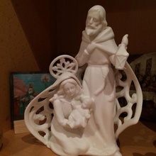holy family art christmas ornament nativity scans replicas 3d print model - Mito3D