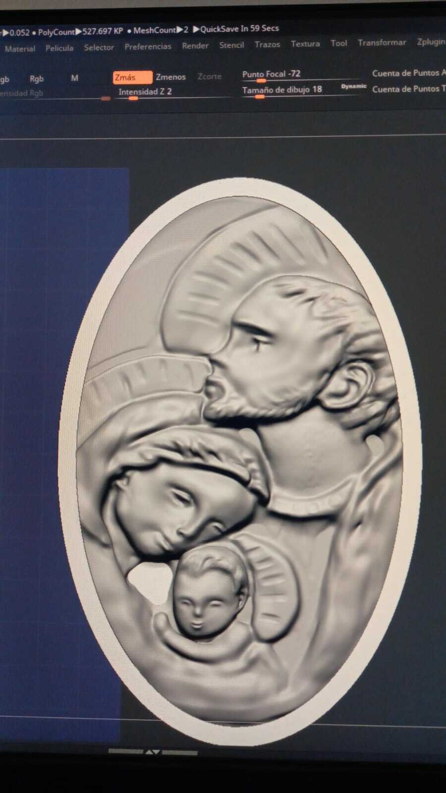 holy family 3D print model - Mito3D