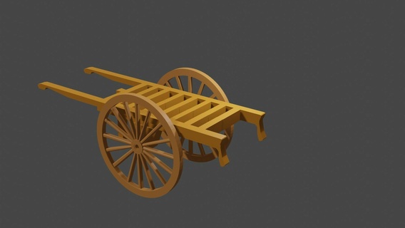 holzkarren miba 1949 issue 15 Game ho h0 size scale scales wooden cart kit 3d print model - Mito3D