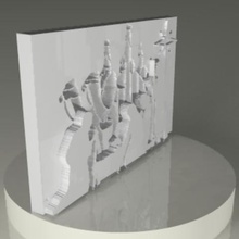 home Weihnachten Schornstein feier Tabelle Geburt belen portal 3d print model - Mito3D
