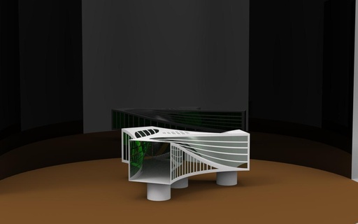 Accueil maison architecture futur conception 3d print model - Mito3D