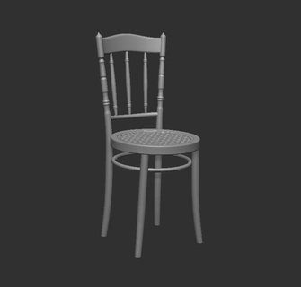 Accueil maison chaise petit miniature belle adorable 3d print model - Mito3D