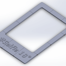 home-diy - selfie-Rahmen gadget frame selfie 3d print model - Mito3D